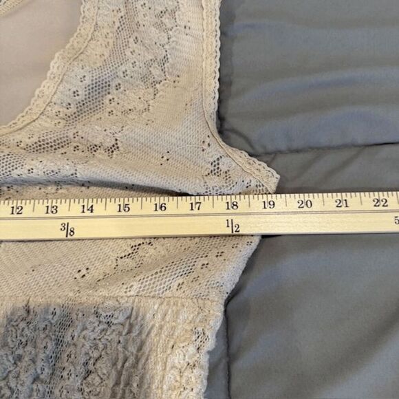 Rabbit Rabbit Rabbit Designs Crochet Lace Dress Cream Ivory Stretch Size 10 - Picture 10 of 13